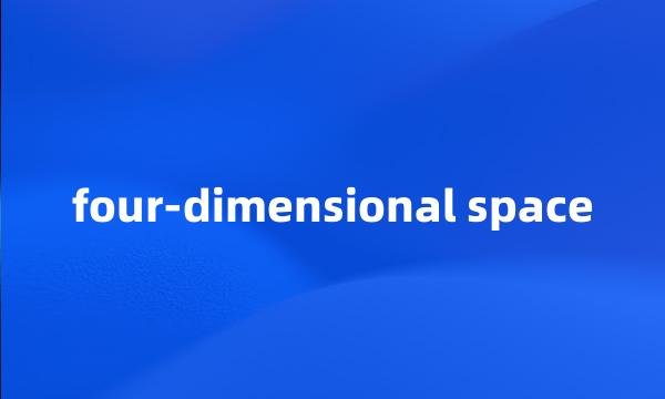 four-dimensional space