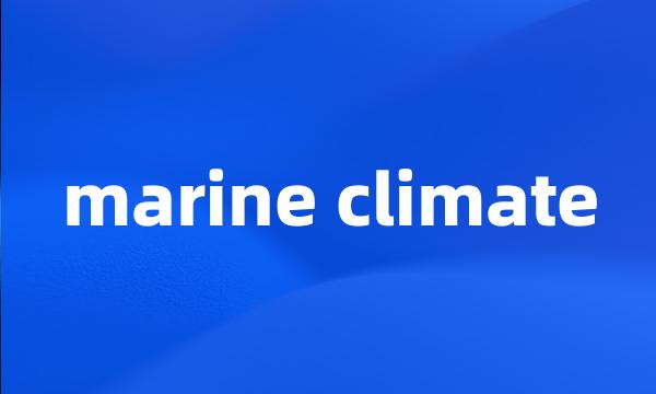 marine climate