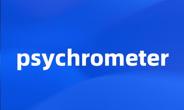 psychrometer