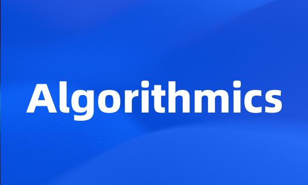 Algorithmics