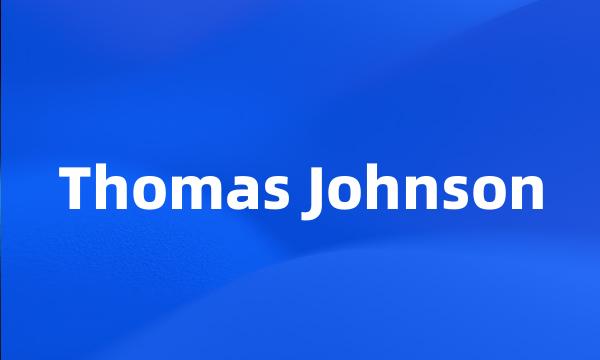 Thomas Johnson