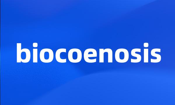 biocoenosis