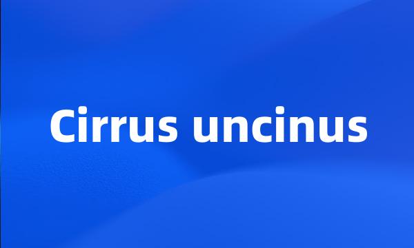 Cirrus uncinus