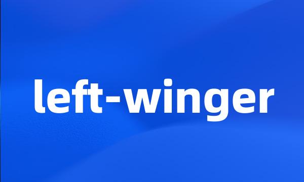 left-winger