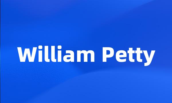 William Petty