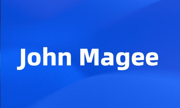 John Magee