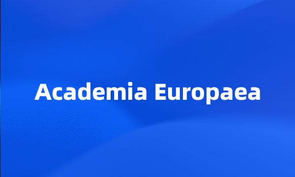 Academia Europaea