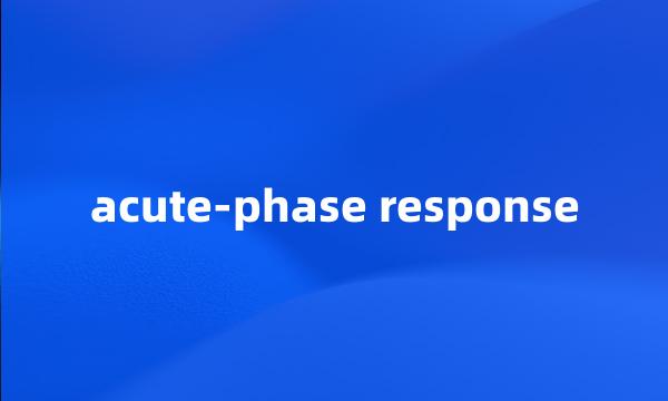 acute-phase response