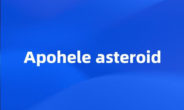 Apohele asteroid