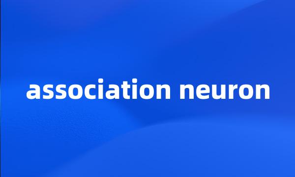 association neuron