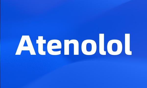 Atenolol