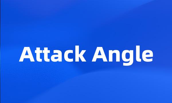 Attack Angle