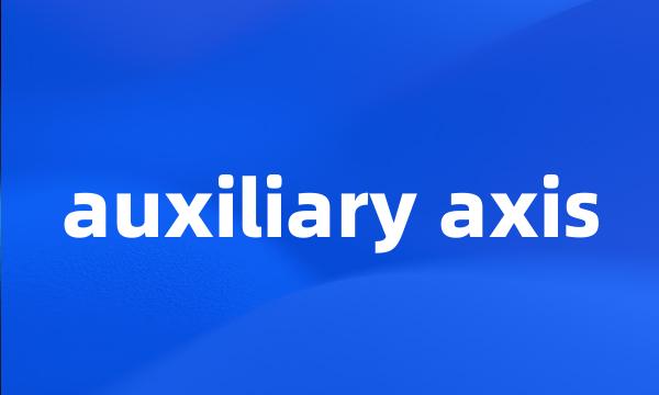 auxiliary axis