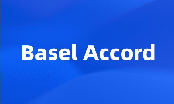 Basel Accord