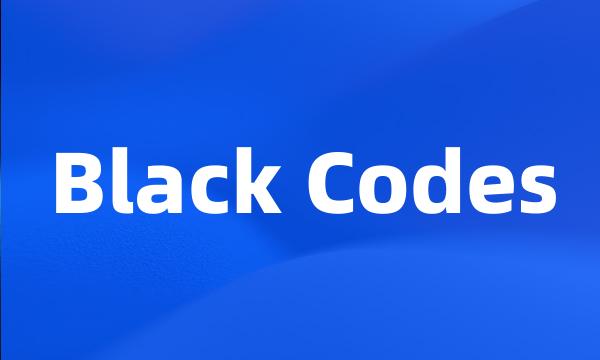 Black Codes