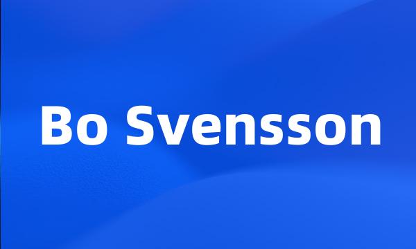 Bo Svensson