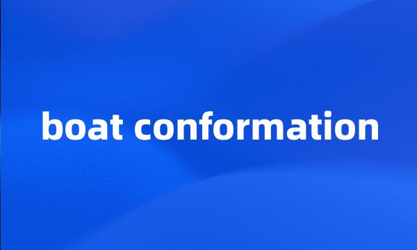 boat conformation