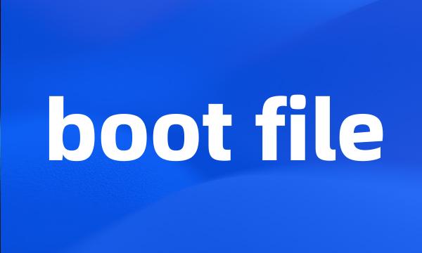 boot file