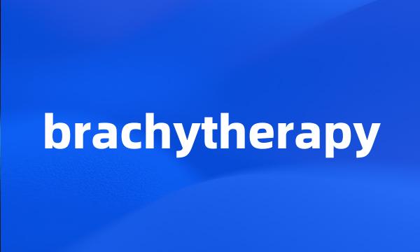 brachytherapy