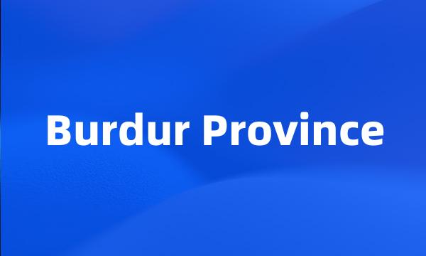 Burdur Province