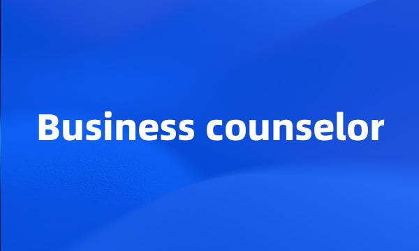 Business counselor