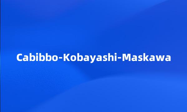 Cabibbo-Kobayashi-Maskawa