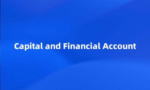 Capital and Financial Account