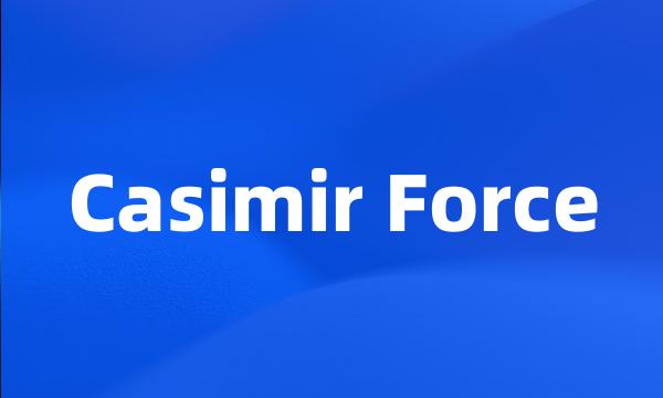 Casimir Force