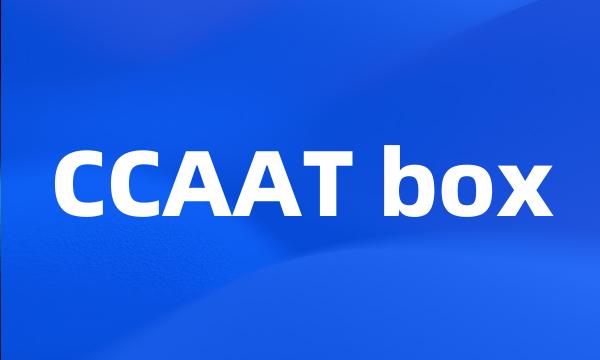 CCAAT box