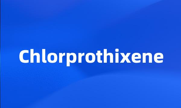 Chlorprothixene