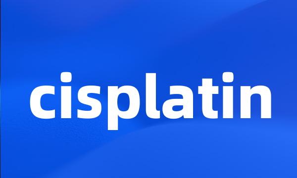 cisplatin