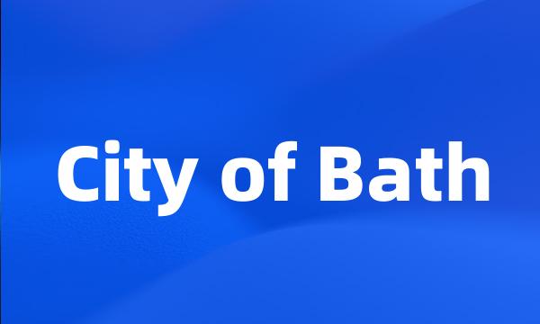 City of Bath