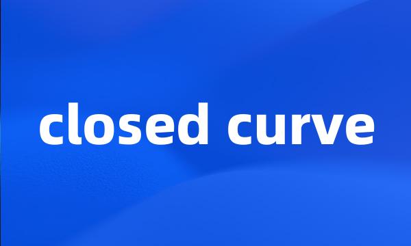 closed curve