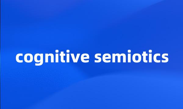 cognitive semiotics