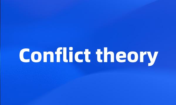 Conflict theory