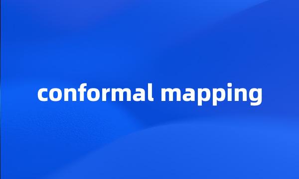 conformal mapping