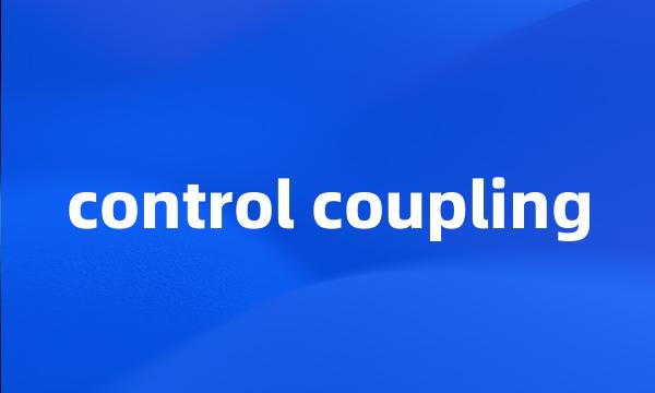 control coupling