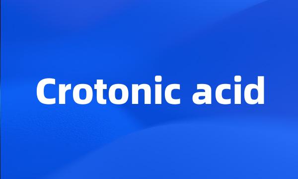 Crotonic acid