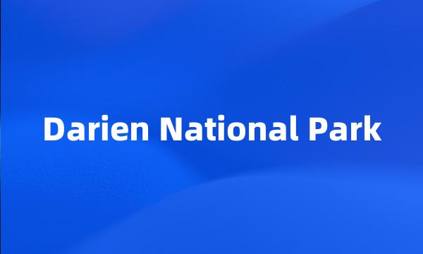 Darien National Park