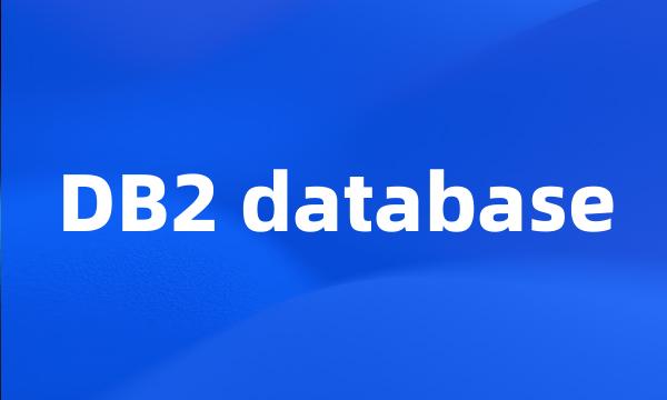 DB2 database