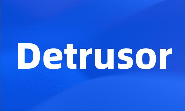 Detrusor