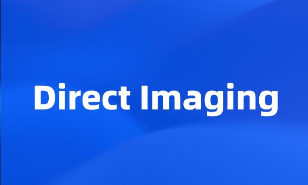 Direct Imaging