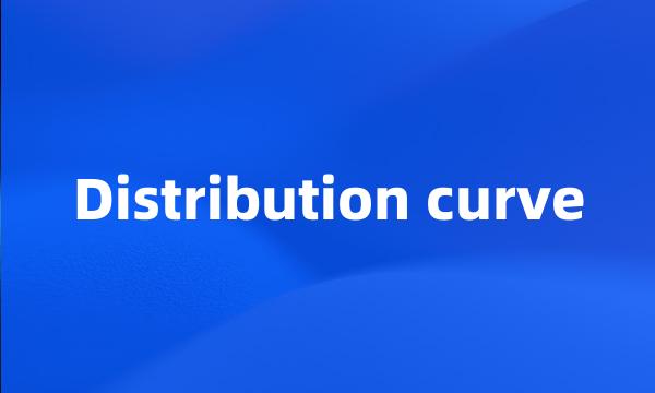 Distribution curve