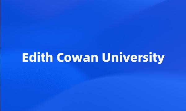 Edith Cowan University