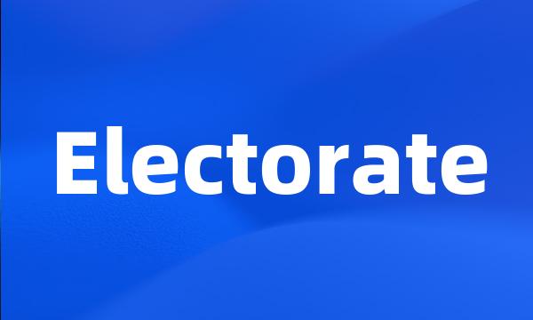 Electorate