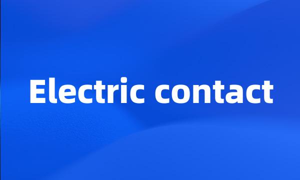 Electric contact