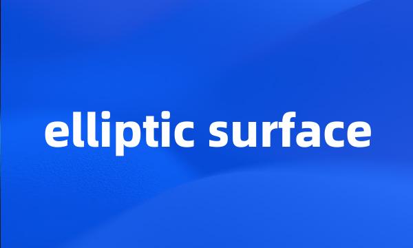 elliptic surface