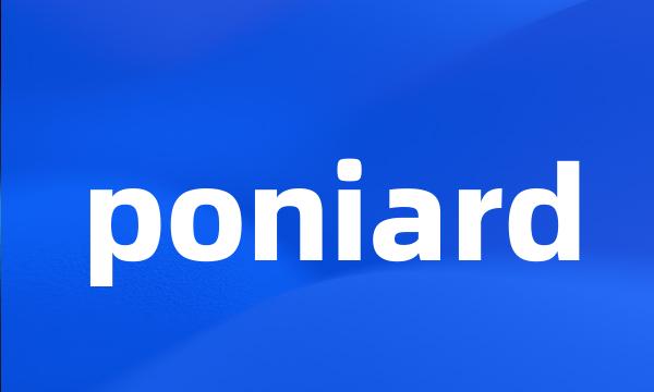 poniard