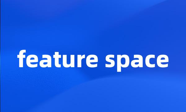 feature space