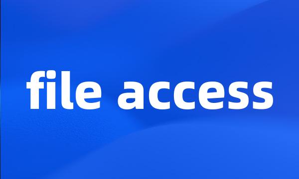 file access